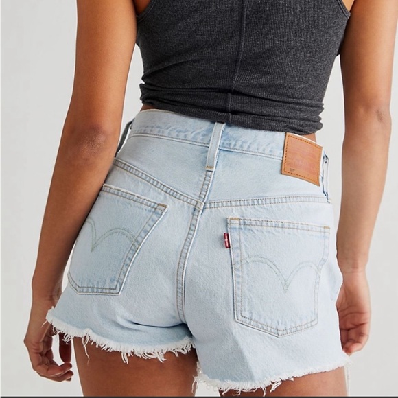 Levi's Pants - Levi’s premium 501 distressed jean shorts NWT